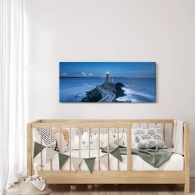Tablou cu far și marea (120x50 cm)