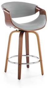 Scaun de bar H123 gri/nuc