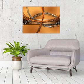 Tablou pe sticlă abstact (70x50 cm)