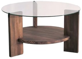 Măsuță de cafea MONDO 40x75 cm pin/transparent