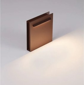Mini Stalp de exterior LED 3000K, IP67 RECTO H-23cm corten