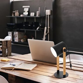 Eglo 43047 - Lampă de masă HORNWOOD 1xE27/28W/230V