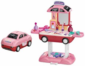 Set pentru fete salon de frumusețe în mașină Baby Mix 2in1, 50 x 25,5 x 55 cm