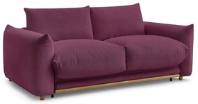 Canapea burgundy extensibilă 234 cm Ernest – Bobochic Paris