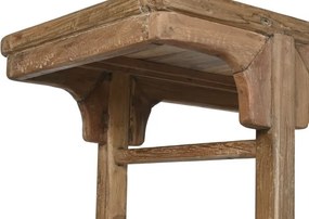 Consolă din lemn de tec reciclat stil rustic cu patină vintage, „Avana”