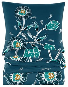 Lenjerie de pat din microfibra Culoare verde inchis, SITTO Dimensiune lenjerie de pat: 2 buc 70 x 80 cm | 160 x 200 cm