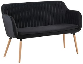 Canapea două locuri TORBY (negru). 1027125