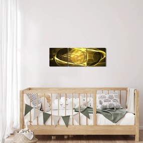 Tabloul modern abstract (cu ceas) (90x30 cm)