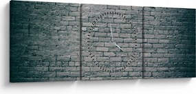 Tabloul cu perete din cărămidă (cu ceas) (90x30 cm)