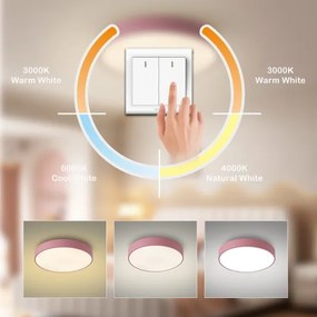 Brilagi - Plafonieră POOL LED/60W/230V 3000/4000/6000K 50 cm roz