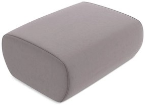 Taburet mov lavandă cu tapițerie din catifea Kapua – Makamii