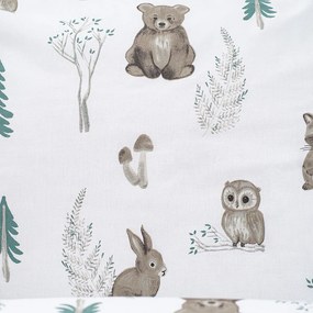 Lenjerie de pat din bumbac 4Home Forest Friends, 140 x 200 cm, 70 x 90 cm