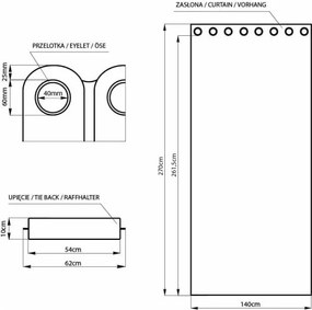 Draperie AmeliaHome Velvet, 140 x 270 cm, galben muștar