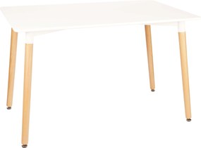 OFERTA Masa de dining alb BERGEN 140x80 cm III calitatea