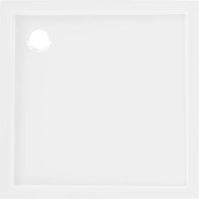 Mexen Flow dulap de duș pătrat slim 75 x 75 cm, alb lucios - 46S107575