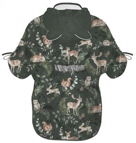 Pelerina de Ploaie pentru Copii, Poncho pentru ploaie 1,5-8 ani ,   Animals Garden Dark