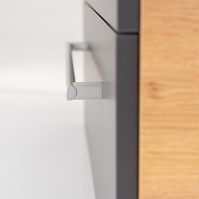 Mobilier complet de baie Vario Clam 120 stejar-antracit