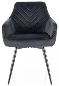 Scaun de bucătărie Montale Velvet, negru