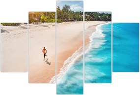 Tablou - Fuga pe plajă (150x105 cm)