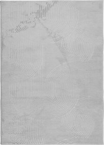 vidaXL Covor IZA aspect scandinav, cu fire scurte, gri, 240x340 cm