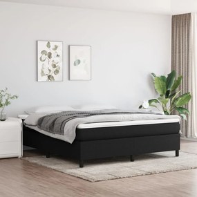 3120880 vidaXL Cadru de pat, negru, 180 x 200 cm, material textil