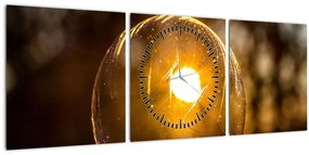 Tablou - Bulă transparentă (cu ceas) (90x30 cm)