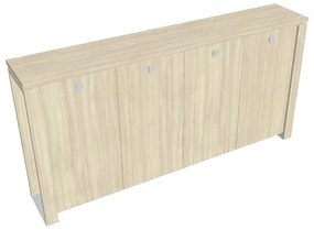 Dulap mediu pentru haine Verno+ 260 x 46 x 130 cm, salcâm