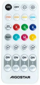 Aplică LED RGBW dimabilă Aigostar MESH Smart LED/12W/230V alb + telecomandă