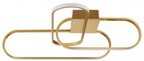 Lustra LED dimabila, design modern ARTE, auriu