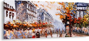 Tablou - Viața în oraș (120x50 cm)