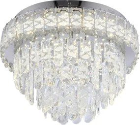 JUST LIGHT. 15092-17 - Plafonieră LED KULUNKA LED/33W/230V crom lucios