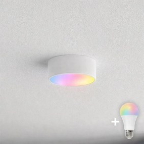 BRILAGI CLARE – corp de iluminat LED RGBW dimabil pentru baie, montaj pe tavan, 1xE27/12W/230V, IP54, Wi‑Fi, alb
