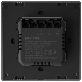 Intrerupator de Perete Smart WiFi Sonoff M5 1C (1 canal)