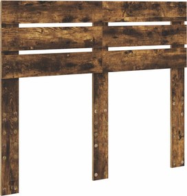 vidaXL Tăblie cap Stejar fumuriu 120 cm Lemn compozit