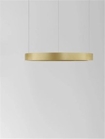 Lustra LED suspendata design modern circular PERRINE D-40cm aurie
