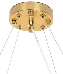 Lustra suspendata design modern Glamor 100 fumuriu