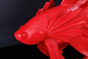 Statueta decorativa extravaganta Fisch Crowntail 65cm, rosu