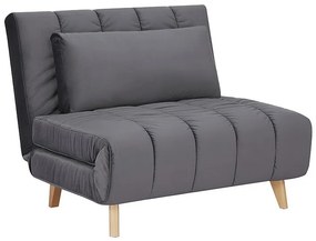 Fotoliu extensibil Billy velvet gri Tap.139/fag