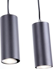 Lustră pe cablu ROBBY 4xGU10/35W/230V neagră Globo 57911-4HB