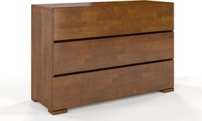 Comodă lemn masiv TerraCraft Fag 3 sertare, 120 × 45 × 81 cm - Natural