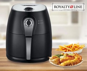 Friteuza cu aer cald Royalty Line 3L 1400W,black,RL-AF3.1 B