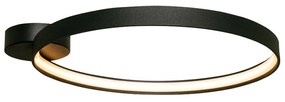 Lustra aplicata LED design modern circular CIRCLE 78, negru