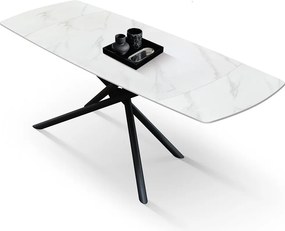 Masa ceramica extensibila Sahara Statuario 140 cm /90 cm /75 cm