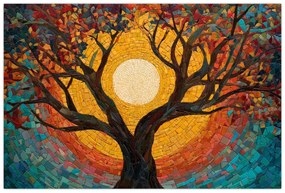 Tablou - Soarele în coroana arborelui vieții (90x60 cm)