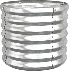 vidaXL Jardinieră argintiu 40x40x36 cm oțel galvanizat