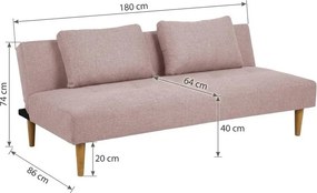 Canapea extensibilă gri închis Matylda - Bonami Essentials