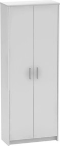 Dulap JOHAN 2 NEW 05, alb, DTD laminat, cu 2 usi, 73x34x186 cm