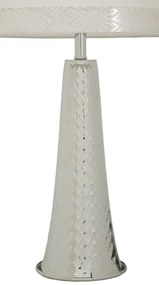 Mauro Ferretti Lampă De Masă Tower Argintie Cm 30 X 52 | Aosom Romania