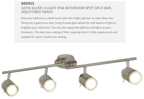Plafoniera directionabila pentru baie IP44 Samson 4L 6604SS SRT