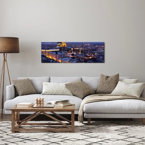 Tablou - Catedrala Sf. Peter și Paul, Brno, Republica Cehă (cu ceas) (90x30 cm)